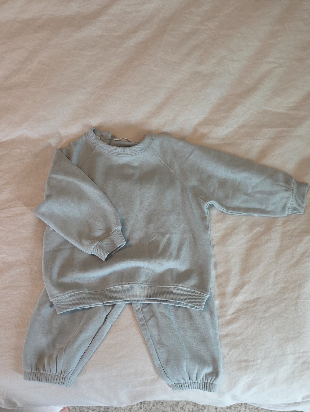 Zara Light Blue Sweatshirt and Jogger Set